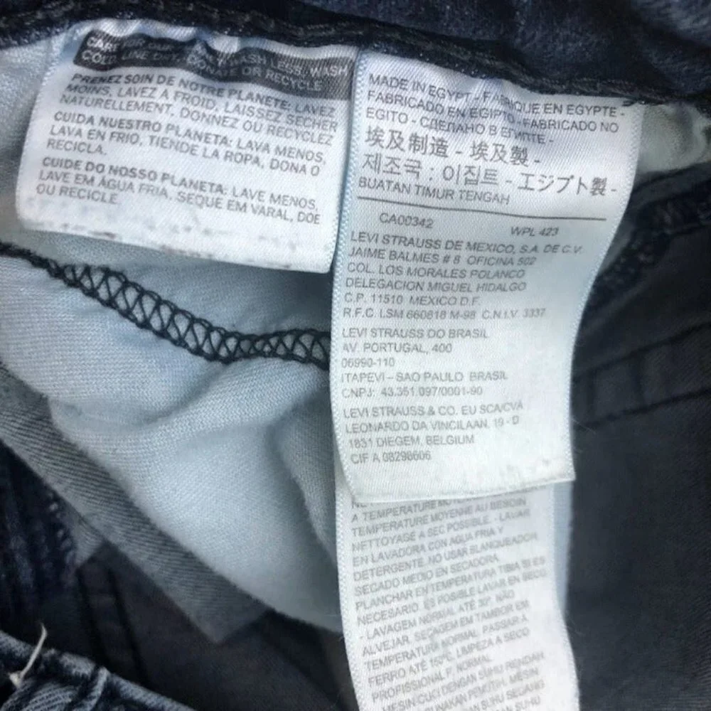 Levi's 516 Men's Denim Blue Jeans 40 x 34 Cotton Blend